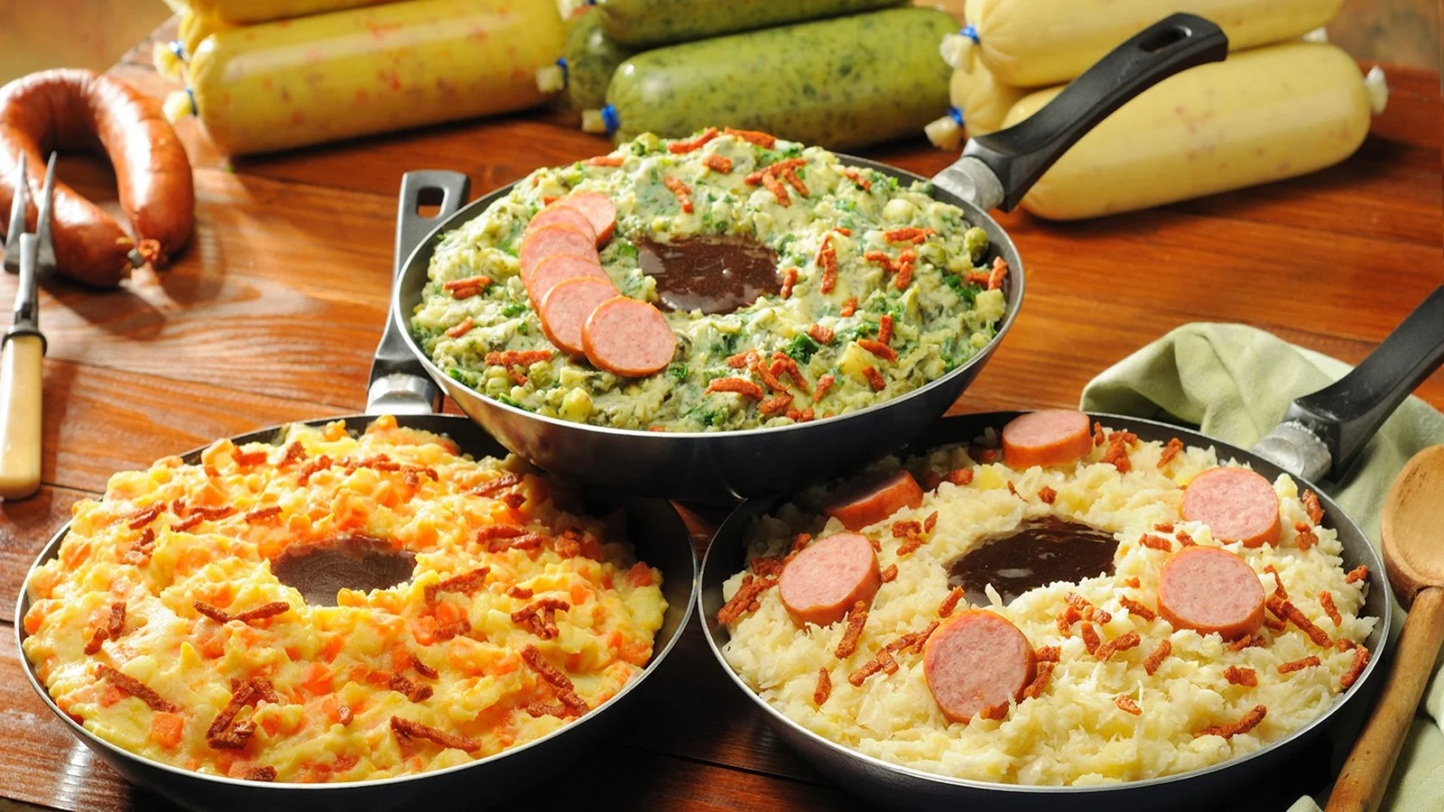 carrot mash, sauerkraut, endive mash and green pea soup (4x300 gram)