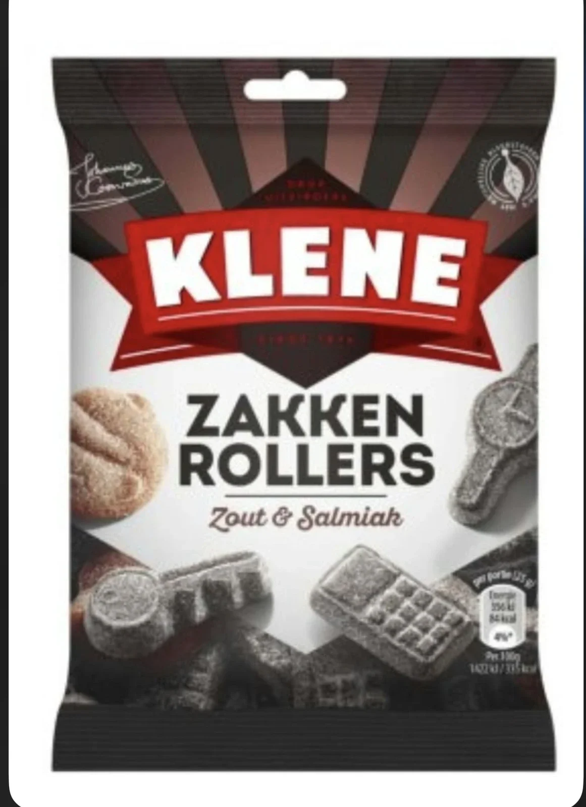 Klene liquorice Zakkenrollers salty and salmiak (120 gram)