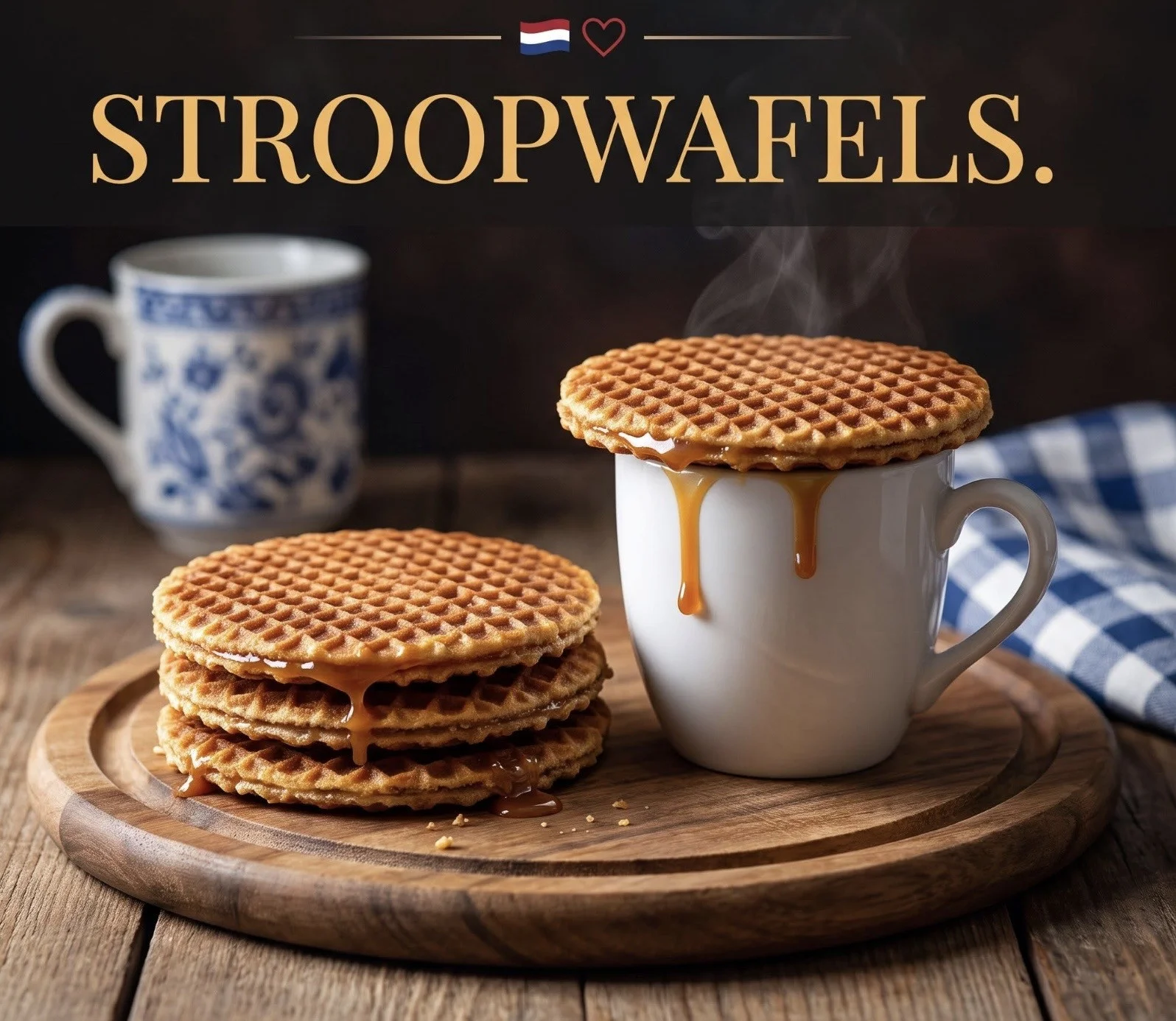 Dutch Caramel Wafles / Hollandse Stroopwafels (box of 12 pcs)
