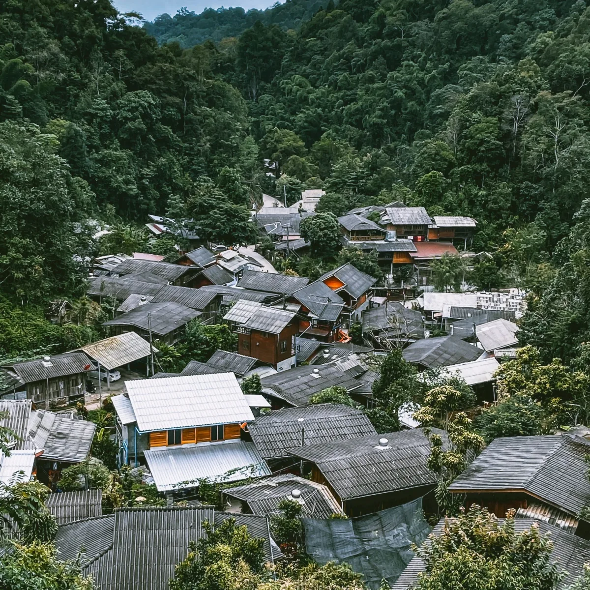 A peaceful village in northern Thailand